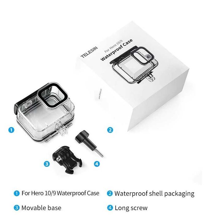 Carcasa Telesin protectie/subacvatica waterproof GoPro 13 12 11 10 9