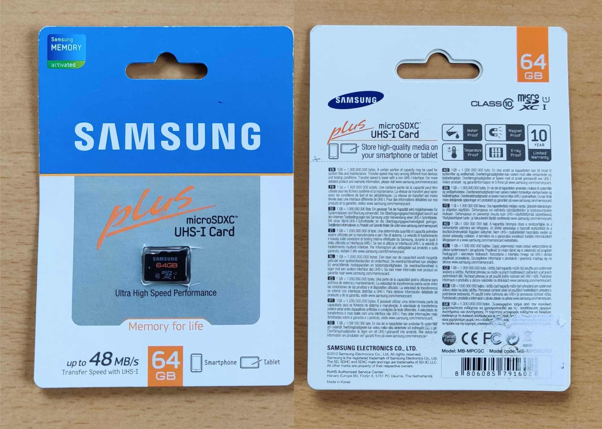 Carduri navigație micro SD originale Samsung cu CID editabil 32GB 64GB