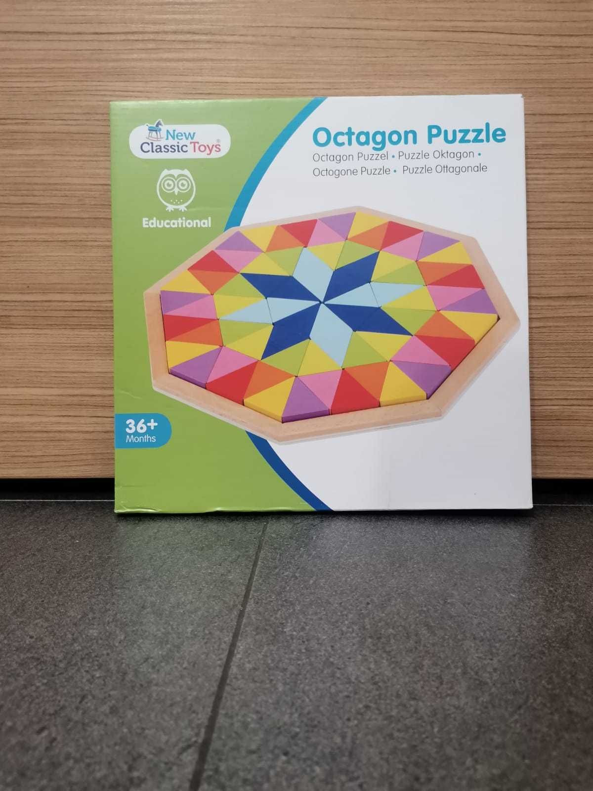 NOU - Octagon puzzle din lemn tangram