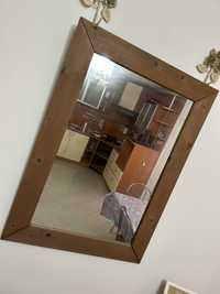 Oglinda din lemn veritabil vintaje englezesc