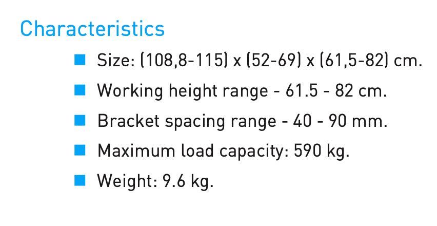 Capra de lucru în set (doua bucăți)