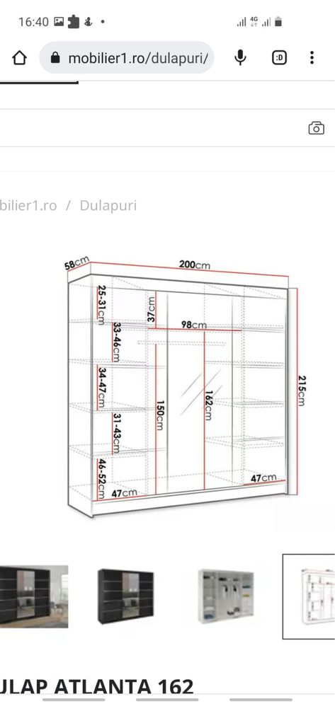 Dulap ATLANTA 162