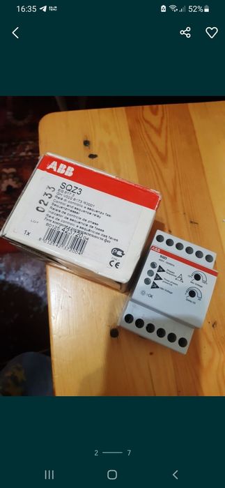 Реле контроля и последовательности фаз ( фирма ABB)