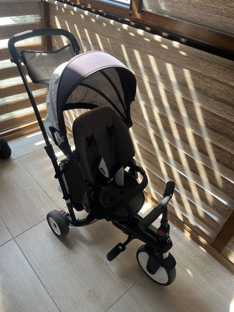 Smart Trike Tricicleta pliabila 7 in 1 pentru copii, Melange Grey