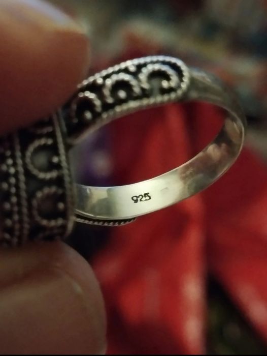 Inel din argint cu piatra naturala ochi de pisică