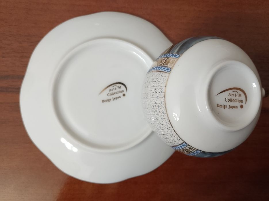 Фарфоровые кофейные пары. Новые.