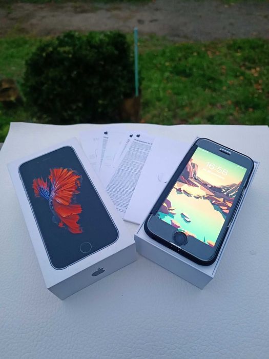 iPhone 6s Space Gray - 64 GB IMPECABIL cutie+ husa