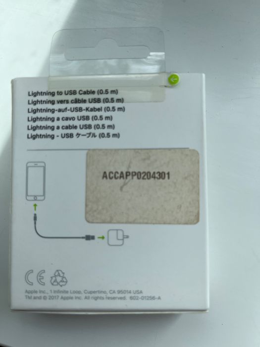 Cablu Apple Lightning to USB 0,5 m original sigilat