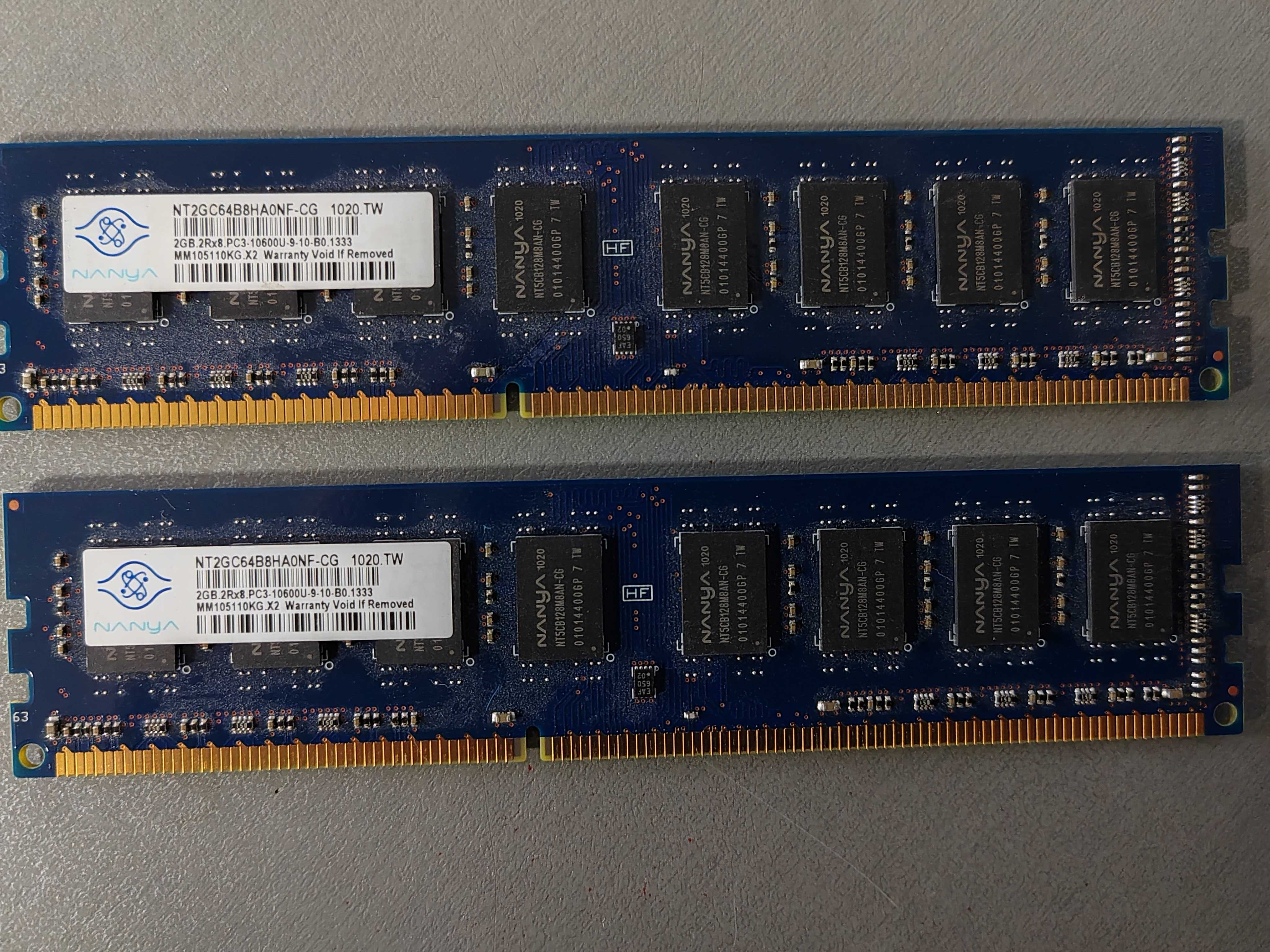 Kit Memorie RAM Desktop DDR3-1333, 2GB PC3-10600U 240PIN