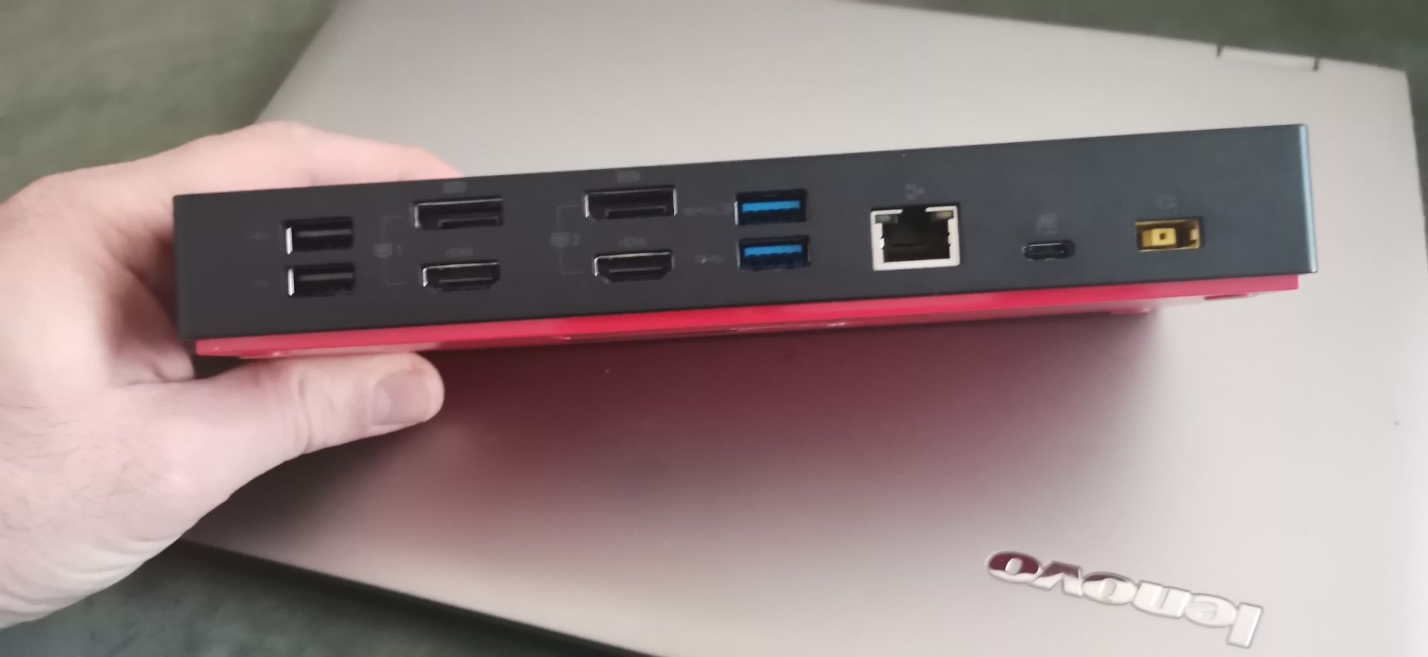 Docking 4k Lenovo Thinkpad 40AF Hybrid USB-C cu USB-A Thunderbolt