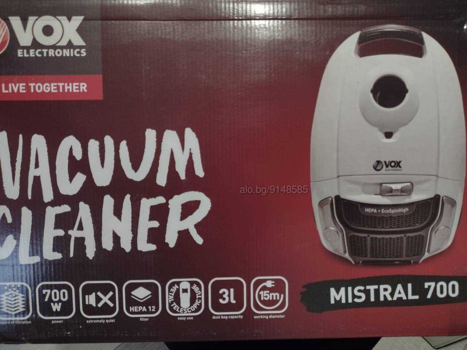 Прахосмукачка VOX MISTRAL 700 нова с 2 г. гаранция