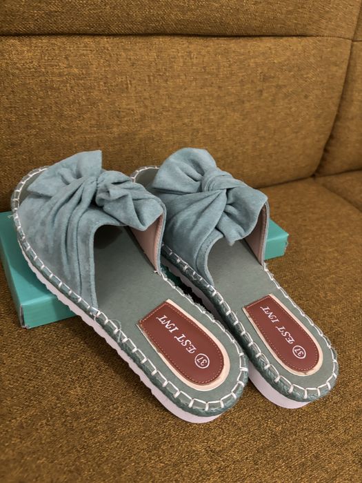 Papuci noi dama turquoise nr 37