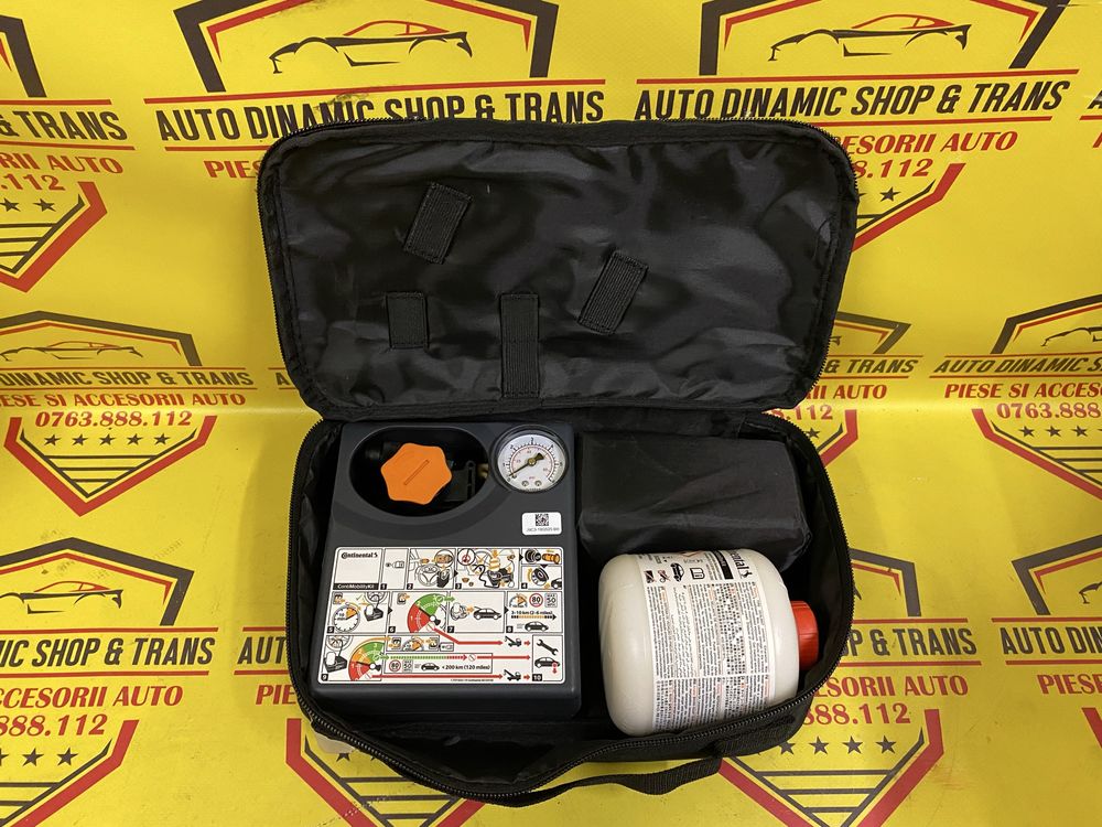 Kit pana Continental compresor auto 180w cu solutie pana Neutilizat