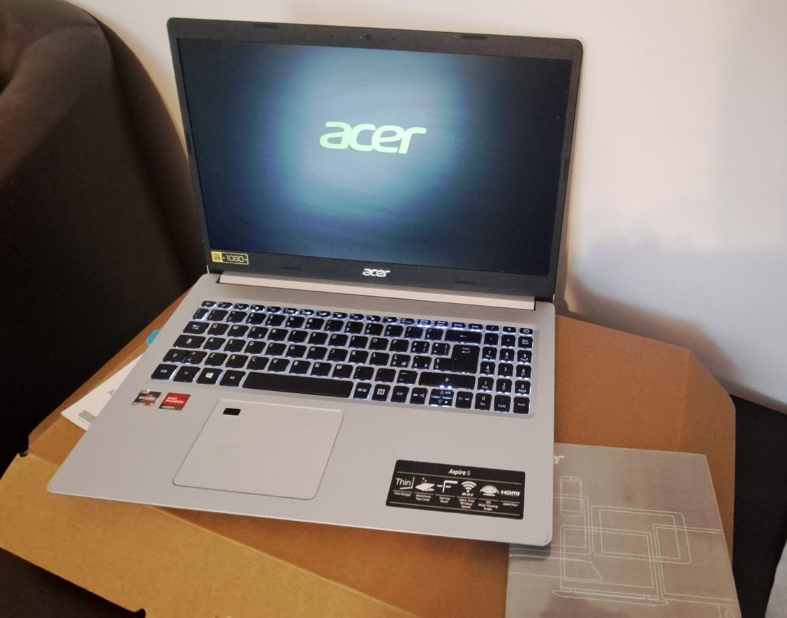 Laptop ACER ASPIRE 5, 16gb.ram, ryzen 7, corp aluminiu