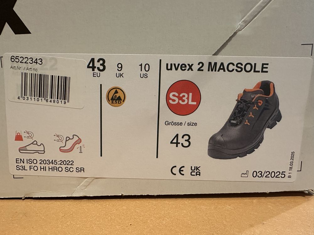 Uvex 2 Macsole S3L 43 номер