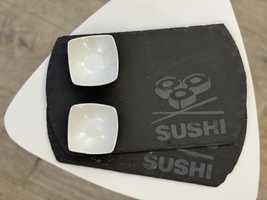 Set servire Sushi Komo, piatra, 30×18 cm