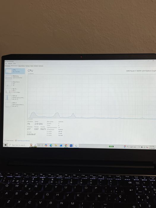 Laptop GAMING Lenovo Ideapad 3 15ACH6 Nvidia RTX 3050TI