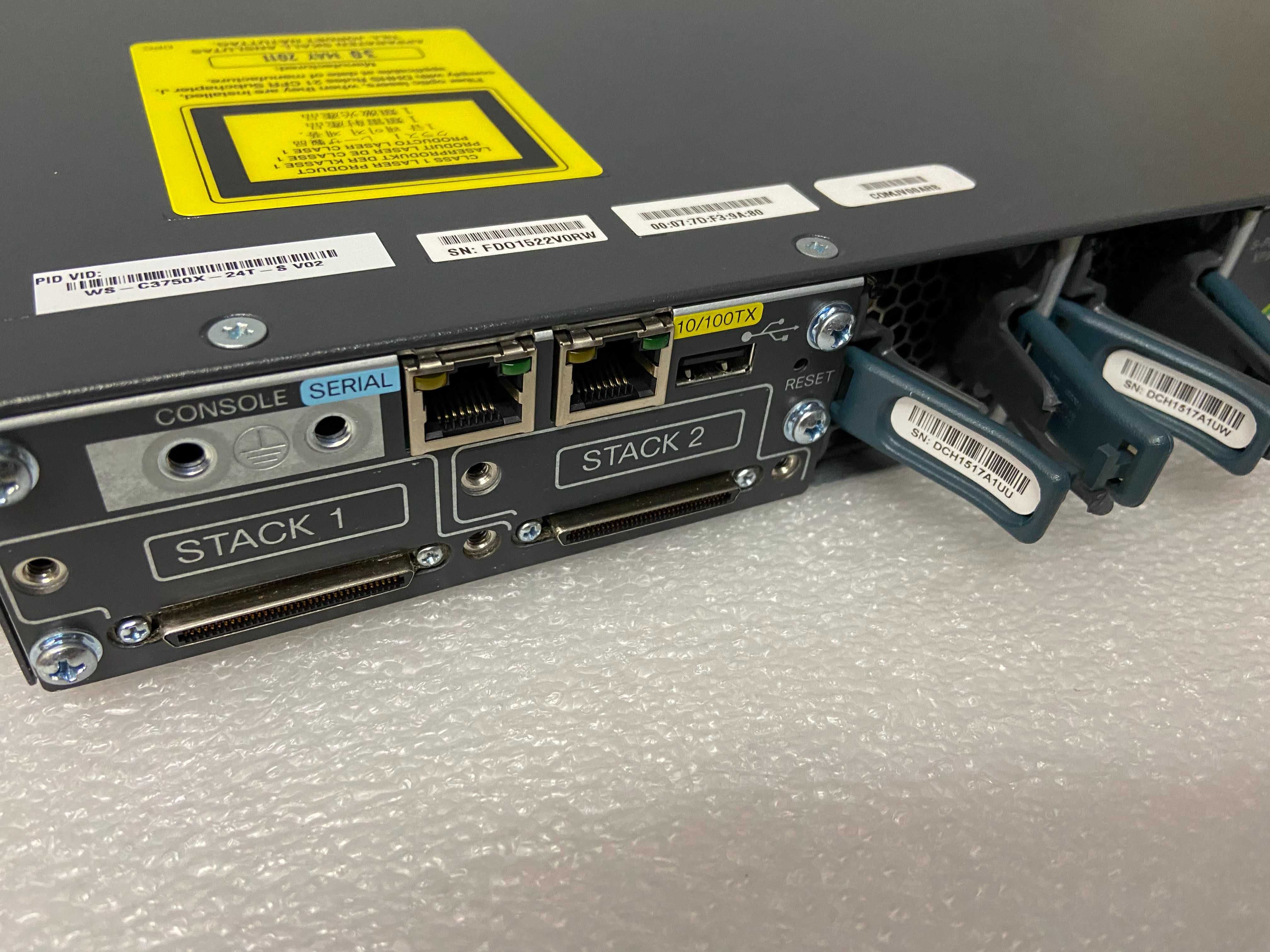 Cisco WS-C3750X-24T Catalyst гигабитов суич 3750 X switch