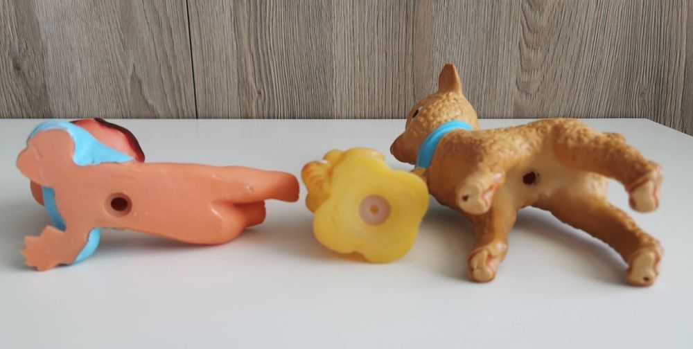 Lot 3 figurine Aradeanca (bebelus, miel si elefant), starea din poze