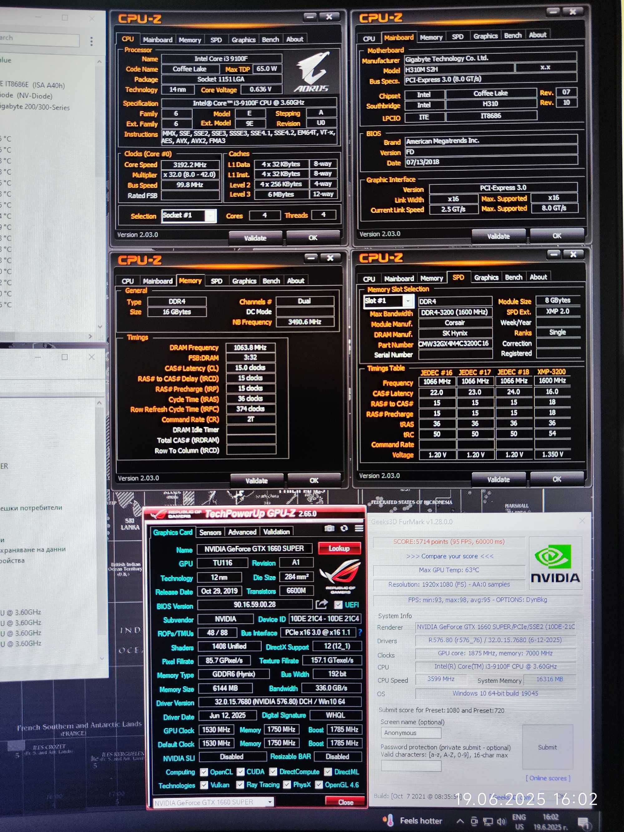 Геймърски i3 9100f, GTX 1660 6GB SUPER, RAM 16GB, SSD 512GB