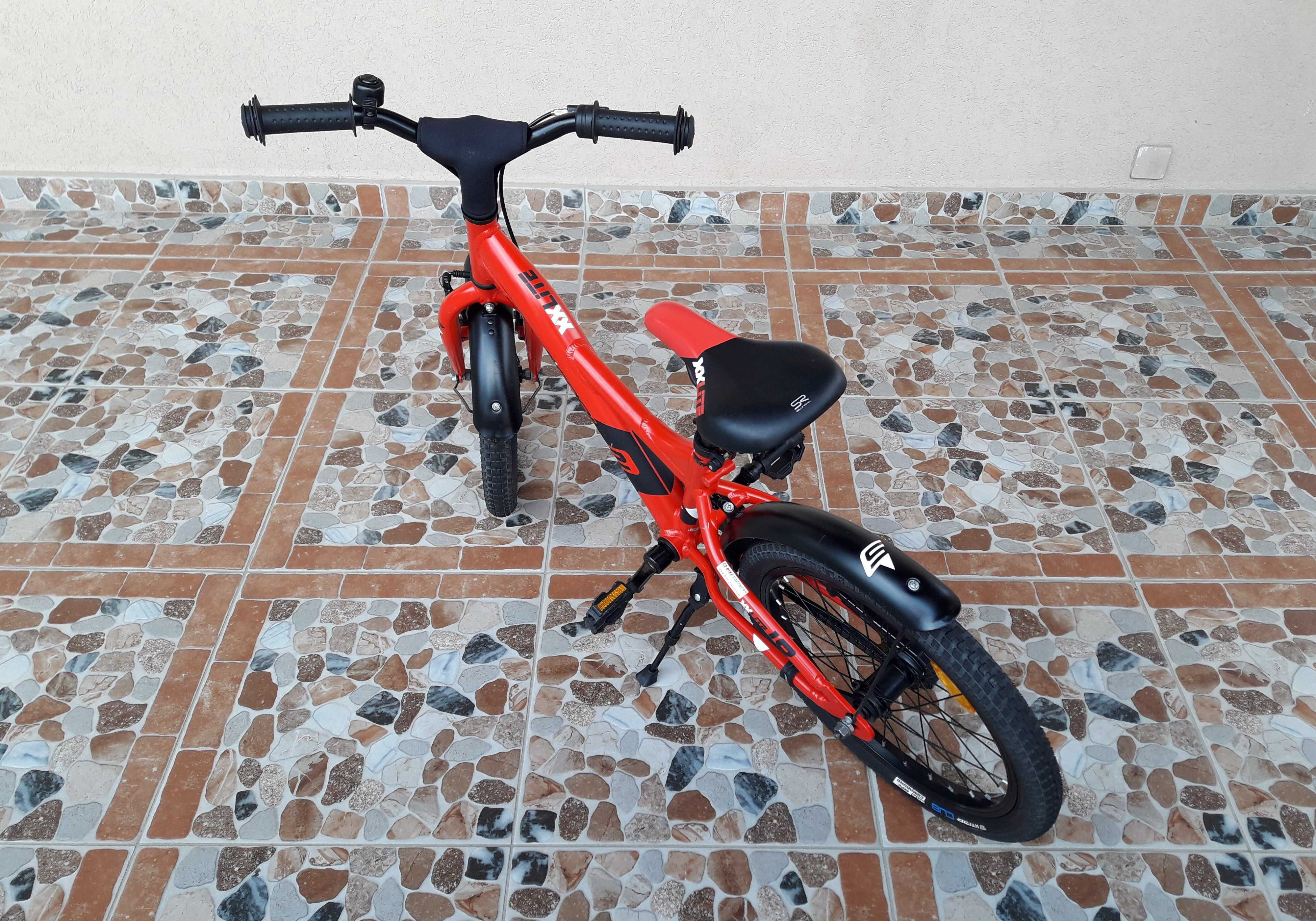 Bicicletă pentru copii 18’ S'Cool XXlite 18-1, ALUMINIU – roșu/negru