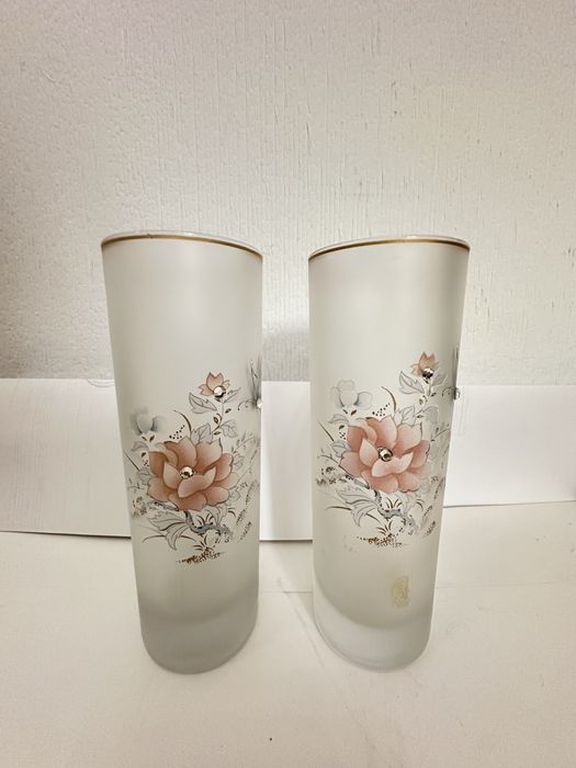 Бокалы богемское стекло со стразами -5 шт. Срочно- торг!