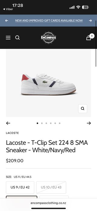 Сникърски Lacoste T-CLIP SET 224