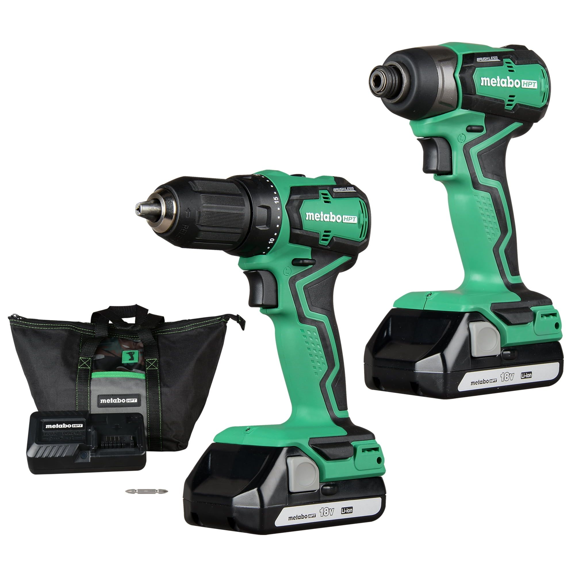 Metabo HPT KC18DD комплект шуруповертов (Bosch, Dewalt,Makita)