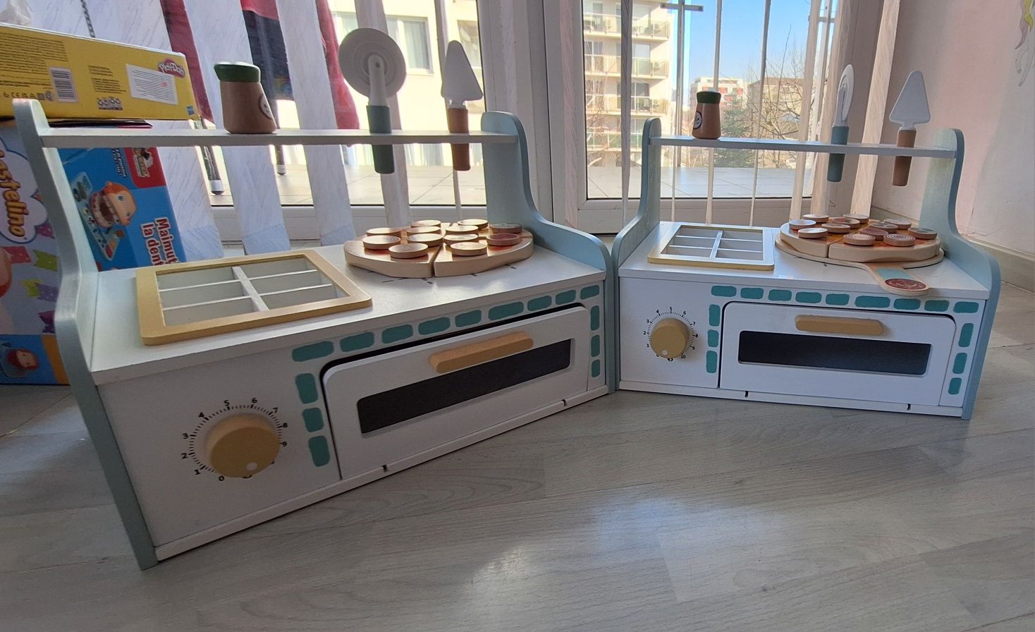 Jucarie cuptor pizza lemn