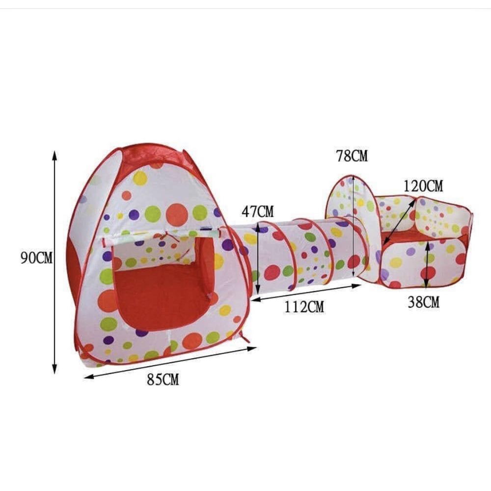 Детская игровая палатка с туннелем