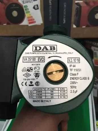 Pompa recirculare DAB centrala termica lemne VA 55 180 si 35 180