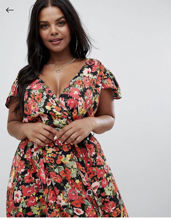 Rochie cu print floral marimea 50