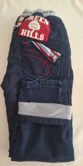 Детски дънки за момче с полар