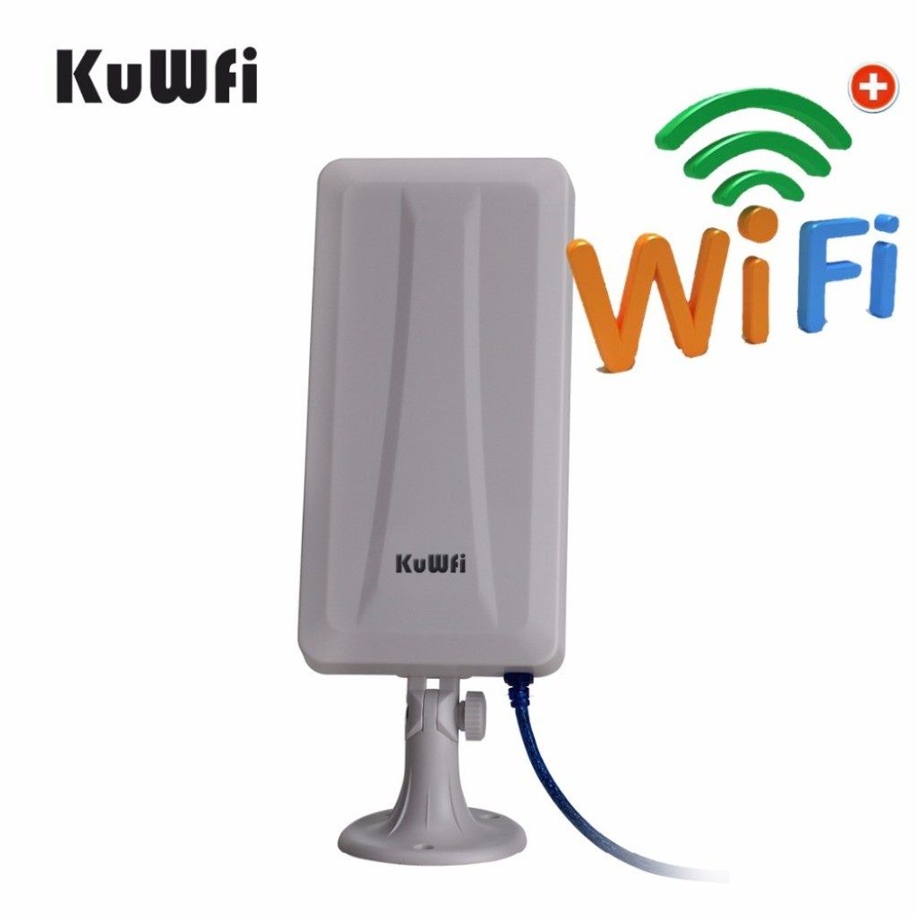 WiFi рутер и външна антена за прихващане и излъчване на WiFi сигнал WF
