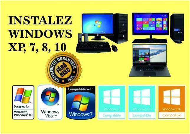 Instalare Windows 7, 8, 10 si Windows 11 la domiciliu