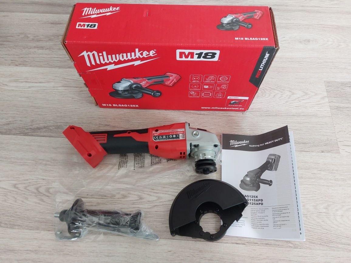 Polizor milwaukee m18 BLSAG125x, disc 125 mm, nou