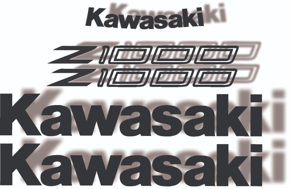 Kit stickere Oracal kawasaki z1000 z750 zr750 zr1000 z750r z1000r