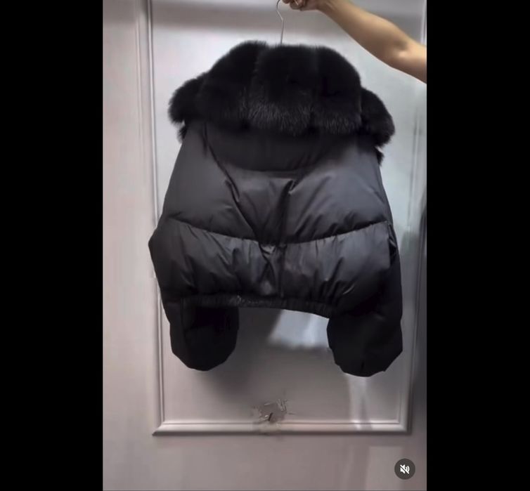 Зимно яке с кожена яка