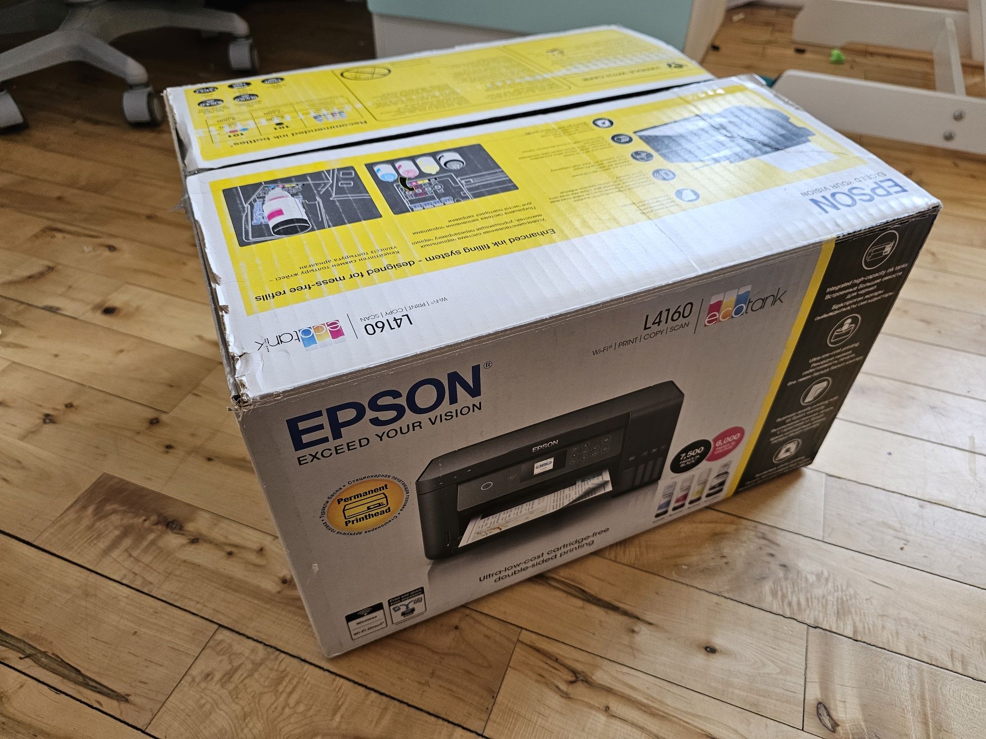 МФУ струйное Epson L4160 СНПЧ