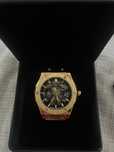 Vand ceas stil hublot skeleton mecanic automat