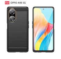 Husa OPPO A98 5G / Silicon Negru / Model Carbon