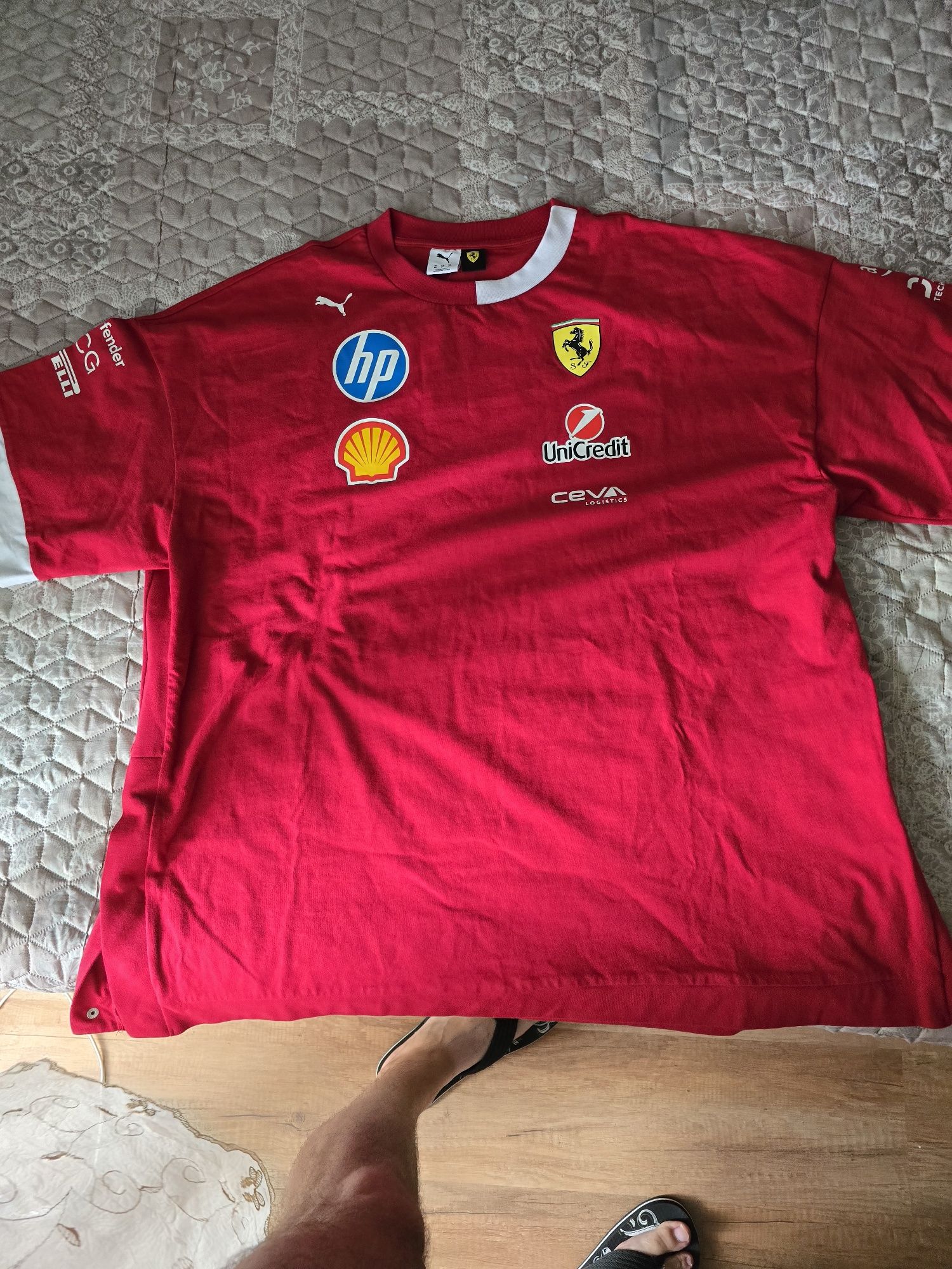 Оригинална тениска Scuderia Ferrari HP 2025 drivers T-shirt