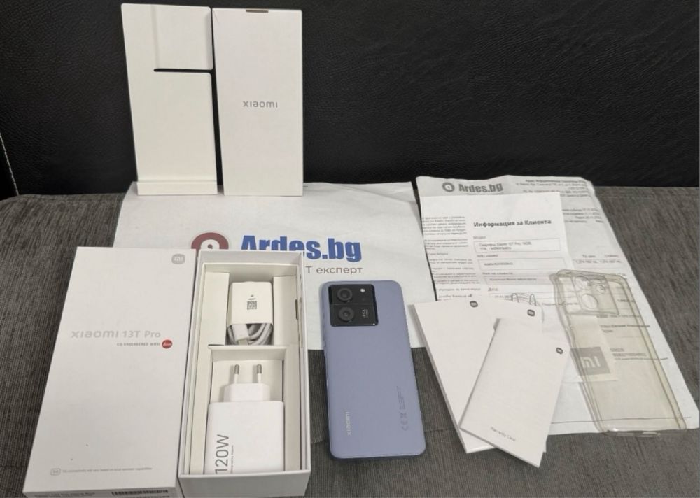 КАТО НОВ 1TB Xiaomi 13T Pro Гаранция Ardes до 2025 г. Blue