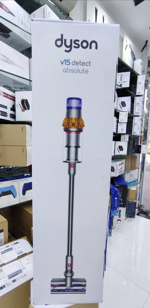 Пылесос Dyson V15 detect absolute.Ручной пылесос V12 detect slim