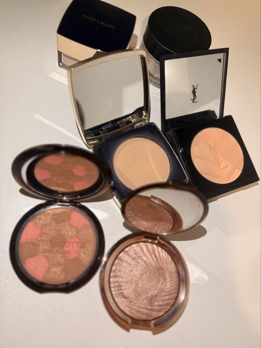 Пудри и бронзант yves saint laurent ysl, lancome, guerlain, estee laud