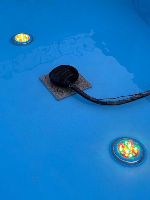Corp iluminat subacvatic piscina iaz, 18W, RGB cu telecomanda, 4 buc