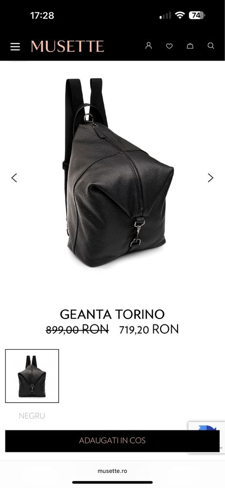 Vand rucsac Musette - albastru