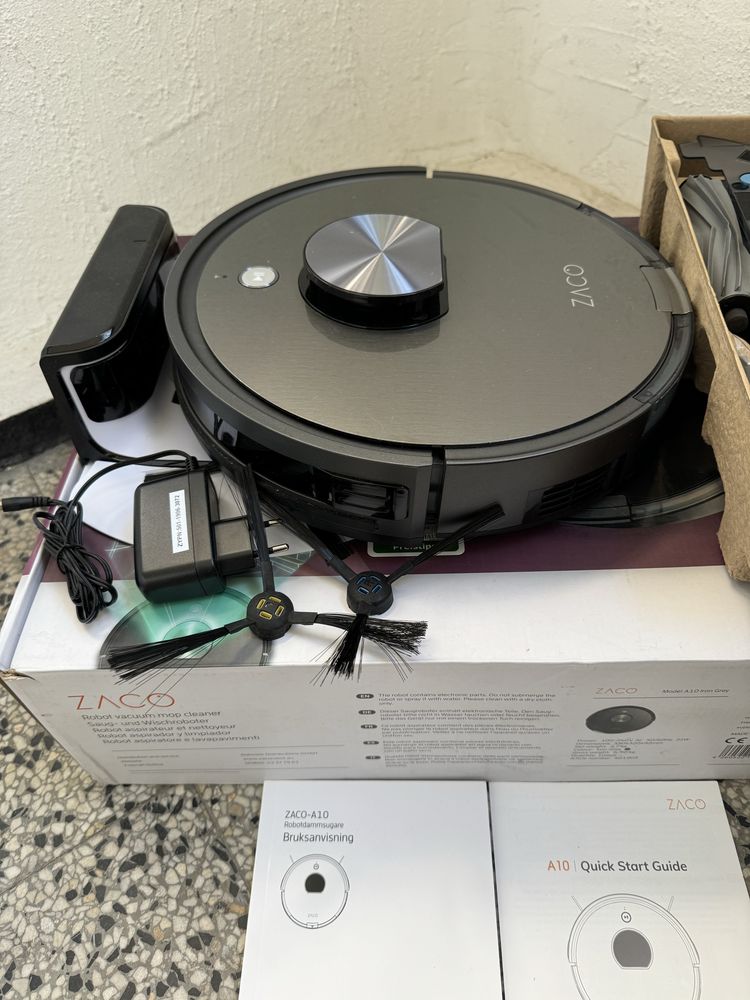 Робот Прахосмукачка Zaco iLife A10, Сухо + Мокро Почистване, Alexa App