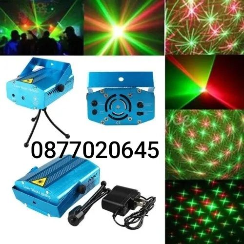Мини LED дискотечен лазер с ефектни светлини