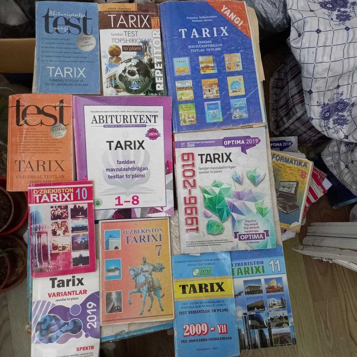 Kitoblar  Abiturientlar uchun sotiladi.